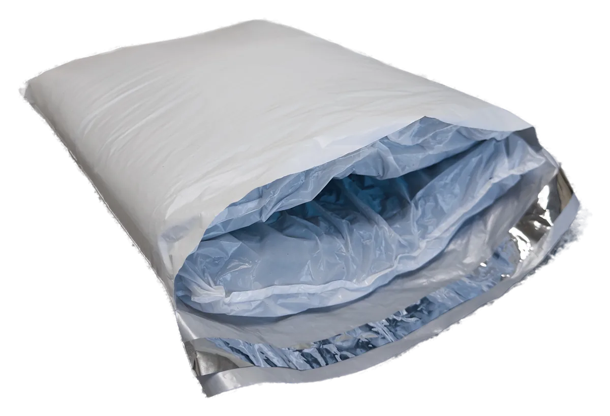 EcoFiber insulated mailer with plant-based fiber insulation